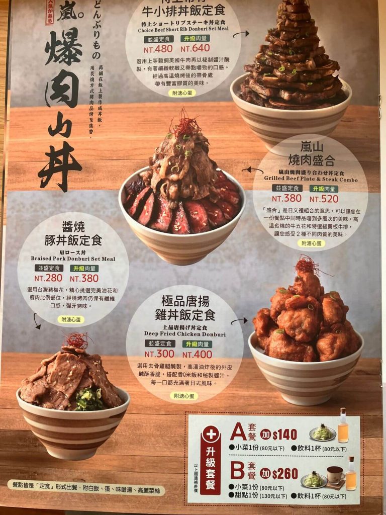 【台中北屯】嵐山熟成牛かつ專売 | 燒肉丼飯牛肉定食推薦！餐廳環境菜單價位介紹